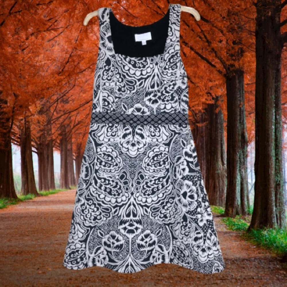 ETTITWA from ANTHROPOLOGIE black and white dress